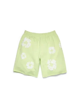 Pantalones cortos de chándal «Cotton Wreath» en color menta