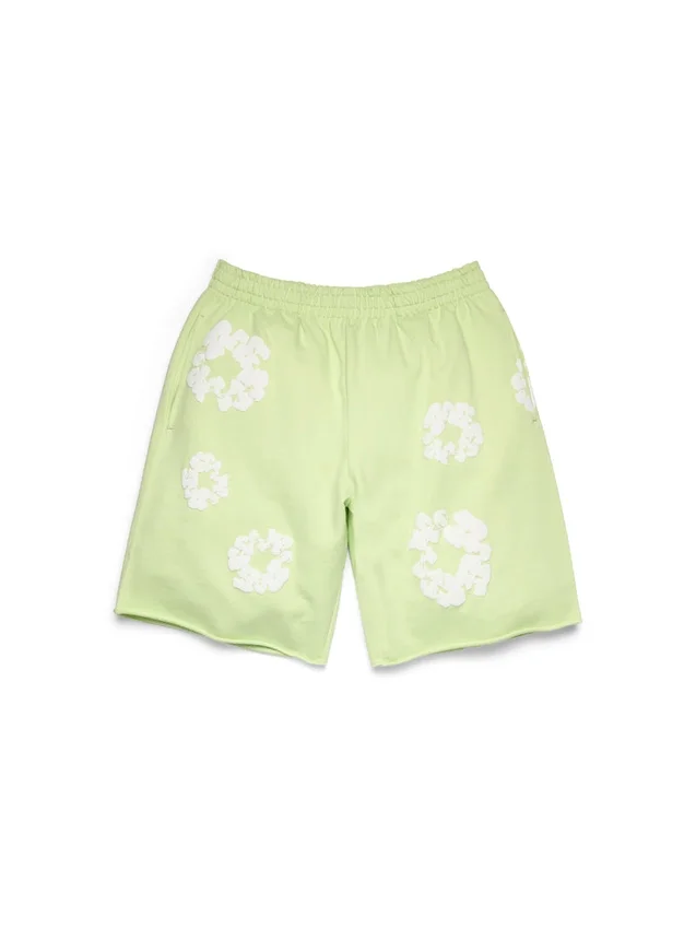 Pantalones cortos de chándal «Cotton Wreath» en color menta