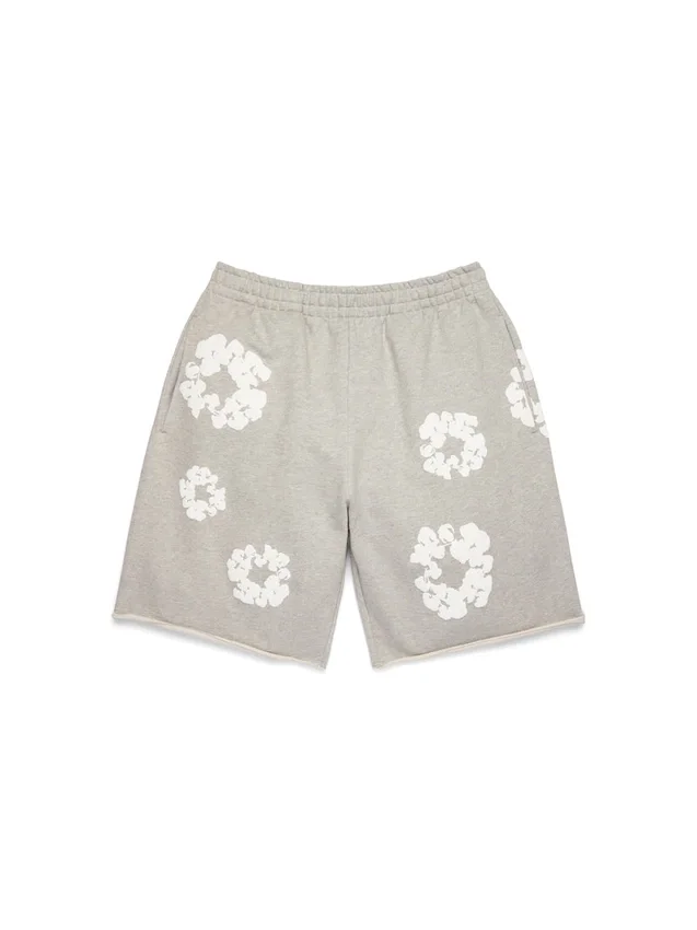 Pantalones cortos de chándal «Cotton Wreath» en gris