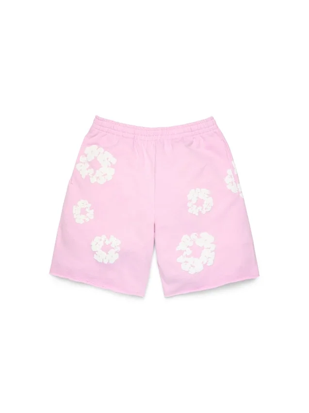 Pantalones cortos de chándal «Cotton Wreath» en rosa empolvado