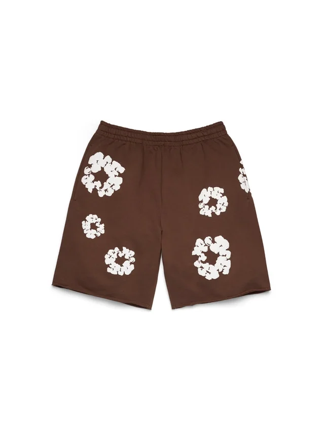 Pantalones cortos de chándal «Cotton Wreath», marrón oscuro
