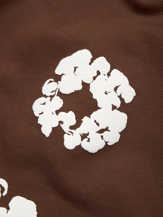 Pantalones cortos de chándal «Cotton Wreath», marrón oscuro