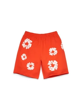 Pantalones cortos de chándal «Cotton Wreath» naranja oscuro