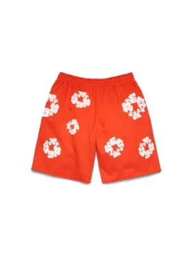 Pantalones cortos de chándal «Cotton Wreath» naranja oscuro