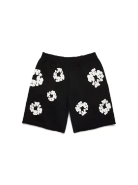 Pantalones cortos de chándal «Cotton Wreath» negros