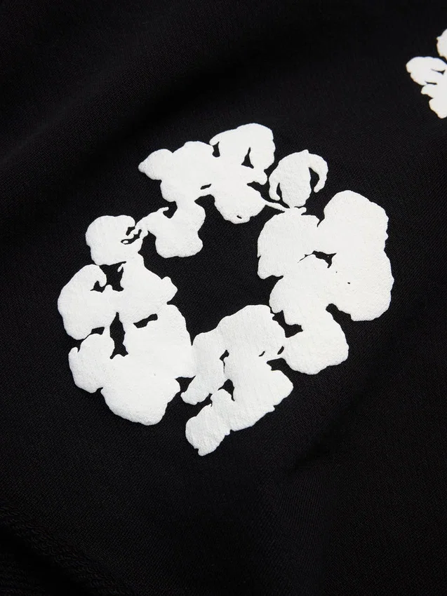 Pantalones cortos de chándal «Cotton Wreath» negros