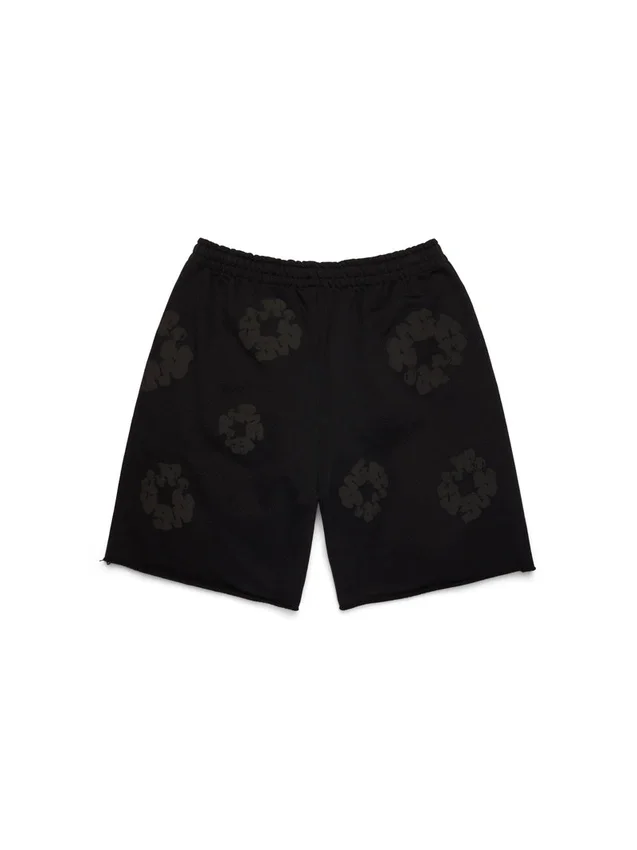 Pantalones cortos de chándal «Mono Cotton Wreath» negros