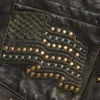 Pantalones cortos de cuero con tachuelas «Libertas»
