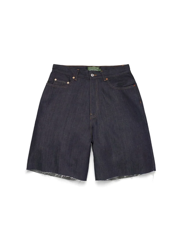 Pantalones cortos de Denim con orillo