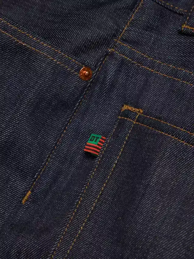 Pantalones cortos de Denim con orillo
