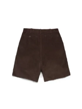 Pantalones cortos de pana con tachuelas oxidadas