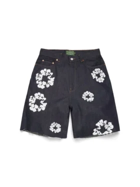 Pantalones cortos Denim «Cotton Wreath» con orillo