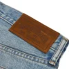 Pantalones cortos Denim Cotton Wreath de algodón con estampado de corona, lavado claro