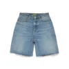 Pantalones cortos Denim de lavado claro
