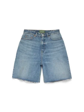 Pantalones cortos Denim de lavado claro