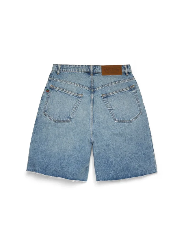 Pantalones cortos Denim de lavado claro