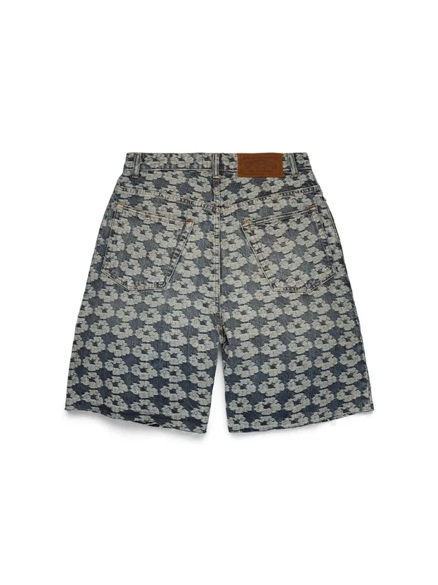 Pantalones cortos Denim Jacquard Wreath