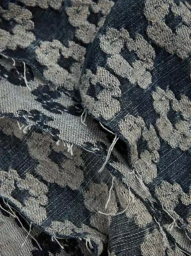 Pantalones cortos Denim Jacquard Wreath
