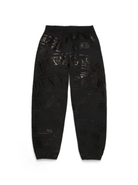 Pantalones de chándal ADG con estampado «Banner», negros