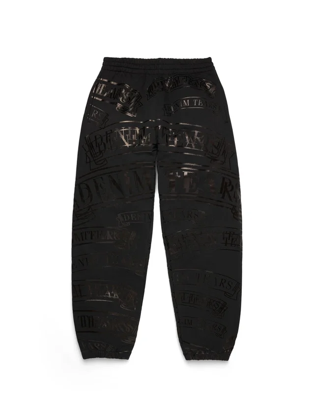 Pantalones de chándal ADG con estampado «Banner», negros