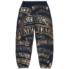 Pantalones de chándal ADG con estampado de pancarta, azul marino