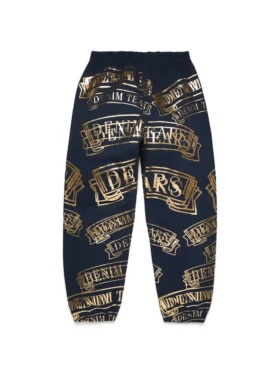 Pantalones de chándal ADG con estampado de pancarta, azul marino