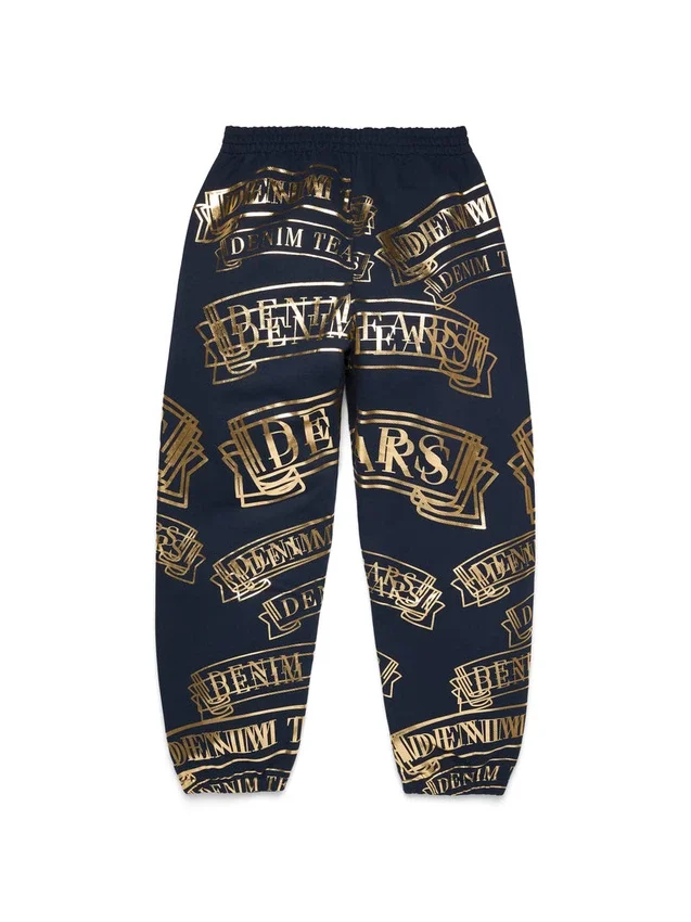 Pantalones de chándal ADG con estampado de pancarta, azul marino
