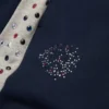 Pantalones de chándal Denim U con pedrería, azul marino