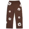 Pantalones de chándal holgados de Cotton Wreath, marrón oscuro