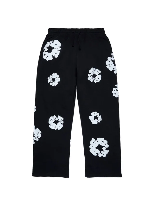 Pantalones de chándal holgados de Cotton Wreath, negros
