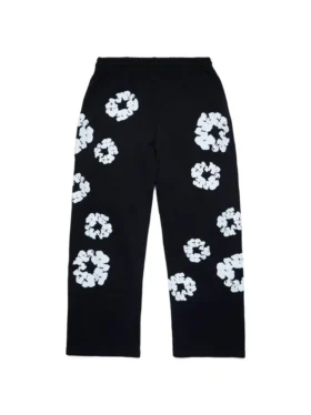 Pantalones de chándal holgados de Cotton Wreath, negros