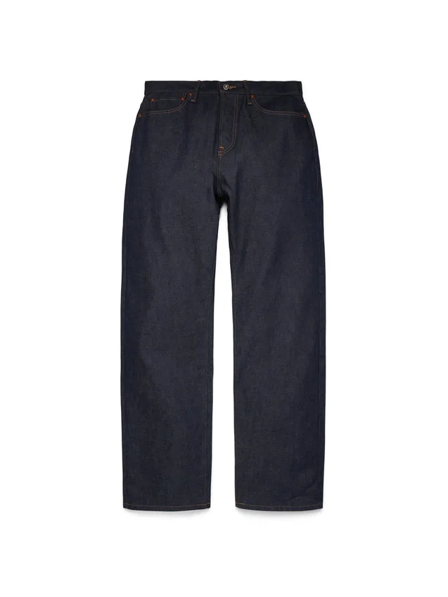 Pantalones de Denim holgados con ribete