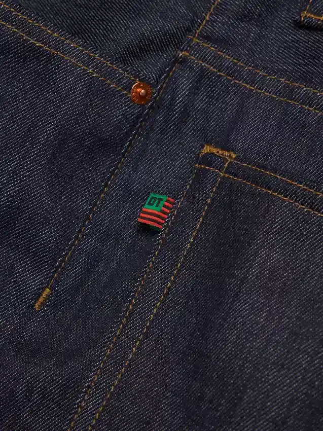 Pantalones de Denim holgados con ribete