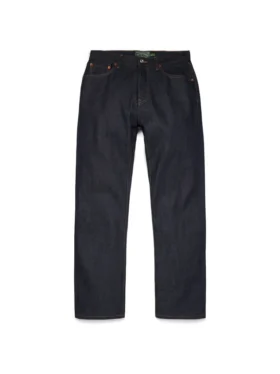 Pantalones de Denim rectos con ribete