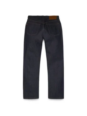Pantalones de Denim rectos con ribete