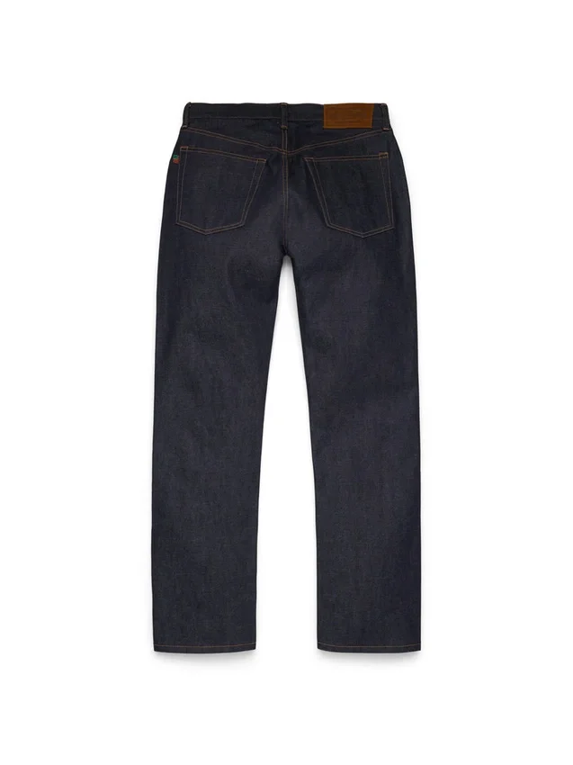 Pantalones de Denim rectos con ribete