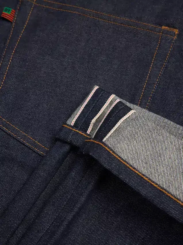 Pantalones de Denim rectos con ribete