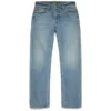 Pantalones de Denim rectos de lavado claro