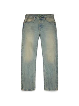 Pantalones de Denim rectos de lavado sucio
