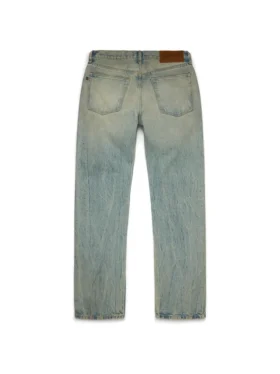 Pantalones de Denim rectos de lavado sucio