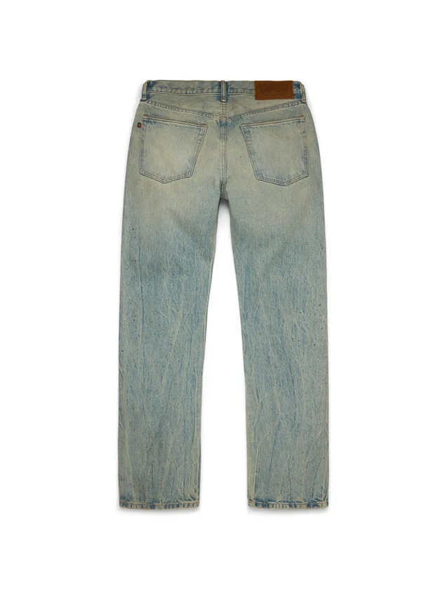 Pantalones de Denim rectos de lavado sucio