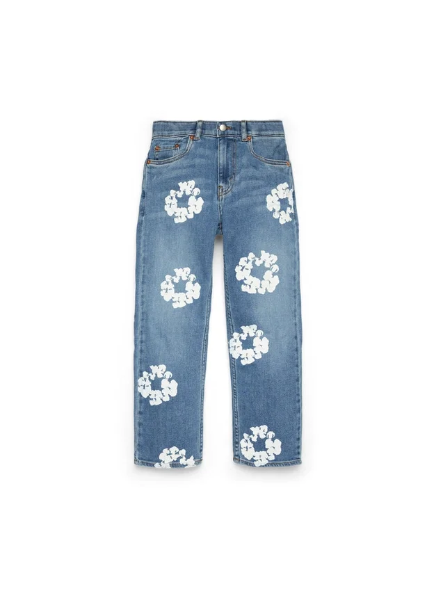 Pantalones Denim «Cotton Wreath» para niños, índigo claro