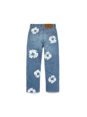 Pantalones Denim «Cotton Wreath» para niños, índigo claro