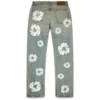Pantalones Denim rectos «Cotton Wreath» con lavado sucio