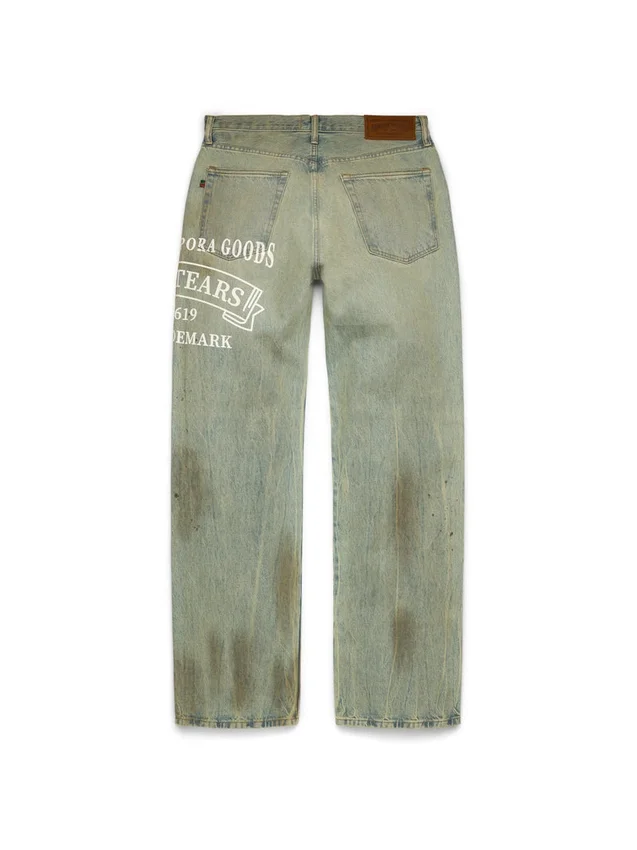 Pantalones holgados de Denim ADG con lavado sucio