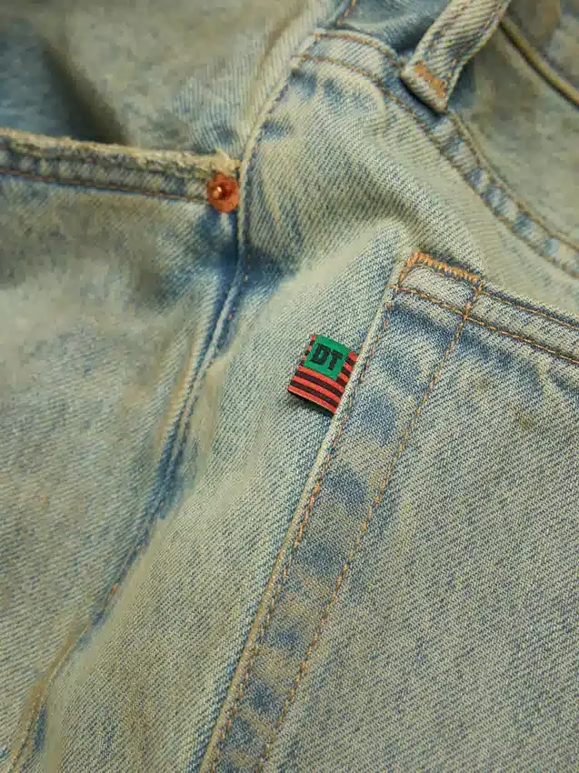 Pantalones holgados de Denim ADG con lavado sucio