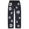 Pantalones holgados de Denim «Cotton Wreath» con ribete