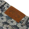 Pantalones holgados de Denim Jacquard Wreath