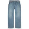 Pantalones holgados de Denim lavado claro