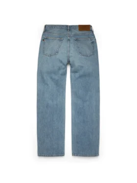 Pantalones holgados de Denim lavado claro